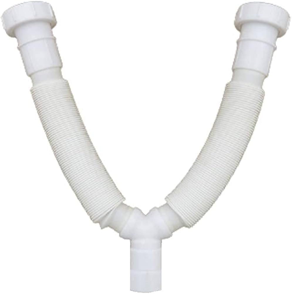 2 outlet Waste Collapsible Pipe